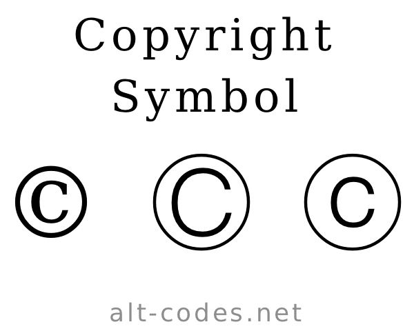 how do you do a copyright symbol on keyboard